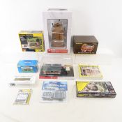 Mixed HO Scene kits and buildings