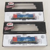 2 Atlas Classic HO DWP Locomotives NIB