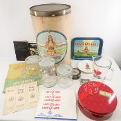 Land-o-Lakes Collectibles, Barrel, Tin Tray & More