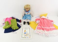 1995 Lydia Doll, Clothes & Book