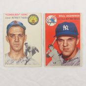 1954 Topps Bill Skowron rookie & Schoolboy Rowe