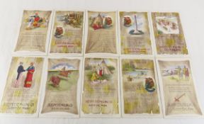 Complete Set Of 10 Sleepy Eye Art Indian Cards