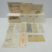 Stock Certificates, Warranty Deeds, Legal Papers