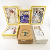 Robin Woods, Gorham & 4 Vintage Effanbee Dolls