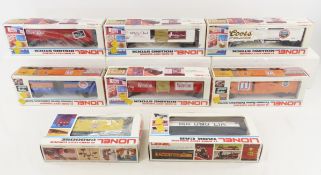 8 Lionel O 27 Gauge Train Cars in Boxes