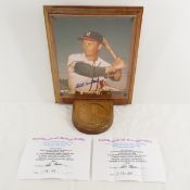 Eddie Matthews autographed 8x10 with A.A.S. COA