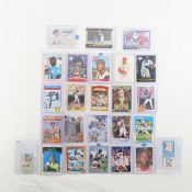 25 vintage & modern Baseball cards with Stars