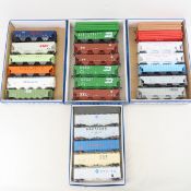 25 Assorted HO Airslide, 3, 4, & 5 Bay Hopper Cars