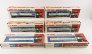 6 Lionel O & O27 Gauge Passenger Cars