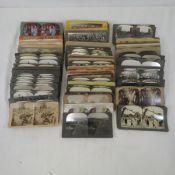 120+ Antique Stereoscope Cards- some military