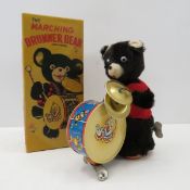 Alps Marching Drummer Bear with box, works