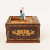 Black Americana wood Cigarette Dispenser - works