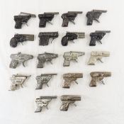 18 Vintage Metal Cap Guns- Star, Swallow, GunWorld