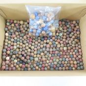 5+ Pounds Antique Clay Marbles