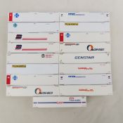 17 Assorted HO 48' Shipping Containers