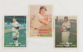 1957 Topps Enos Slaughter, Bob Lemon & Early Wynn