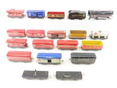 17 Marx Train Cars, O Gauge, Locomotive and More