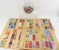 Matchbook cover collection in album