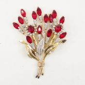 Vintage Unsigned Brooch- possible Trifari Alfred Philippe