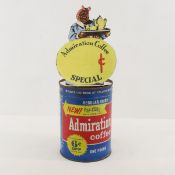 Black Americana Coffee Can with Price Holder