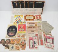 Vintage Cereal box cutouts, masks & more
