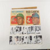 Rod Carew mini bad, 1971 posters, Twins 1976 set