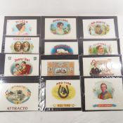 24 Vintage Unused Cigar Box Labels