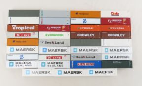35 Assorted HO 40' Shipping Containers