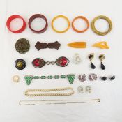 Bakelite Bangles, Belt Buckles & Other Jewelry