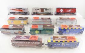 11 Gold Line O Gauge Train Cars NIP
