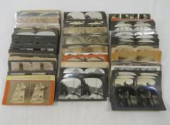 100+ Antique Stereoscope Cards- some military