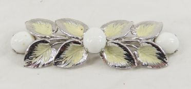 1940's Schiaparelli Signed Leaf Brooch