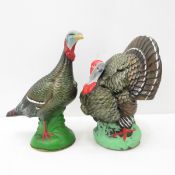 US Zone Germany Paper Mache turkeys