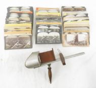 90+ Antique Stereoscope Cards with viewer