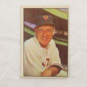 1953 color Bowman, Leo Durocher Baseball card