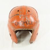 Vintage leather football helmet size large