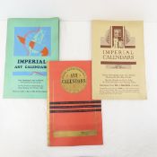 3 Vintage Salesman Sample Art Calendar Books