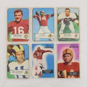 6 1954 & 1955 Bowman football cards with Stars