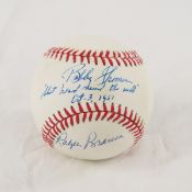 Bobby Thompson & Ralph Branca autographed Baseball