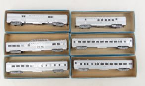 Santa Fe Vista Dome, US Mail & 4 Other HO Kit Cars