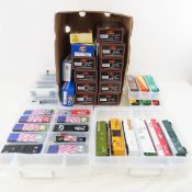 30 HO Military & Rolling Stock Cars with 14 Boxes