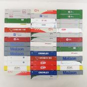 43 Assorted HO 53' Shipping Containers