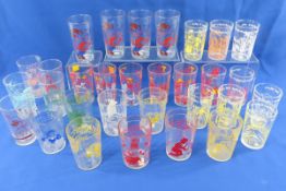 Vintage Character Glasses & Jelly Jars