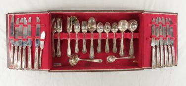75+ pieces Holmes & Edwards monogrammed flatware