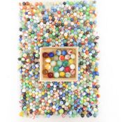13+ Pounds of Vintage Marbles, with shooters