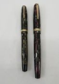 2 Parker Art Deco Duofold Fountain Pens