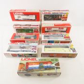 9 Lionel Train Cars in Boxes