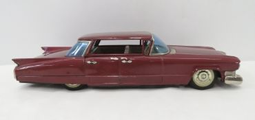 1960s Bandaiya Cadillac friction car, works