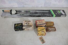 Zebco Rod & Reel Package,6 Empty Reel & Lure Empty
