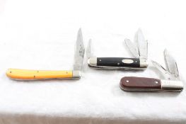 3 Pocket Knives Jim Dandy, Imperial, Gesco Japan